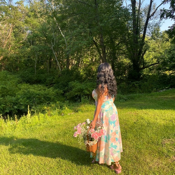 Longaberger Other - Longaberger floral RARE handwoven basket 1988
